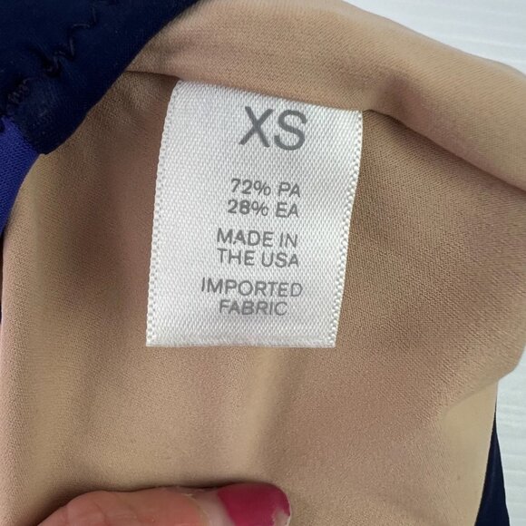 Araks High Waisted Full Coverage Swim Bikini Bottom Size XS Blue Cutout Back - Picture 5 of 7